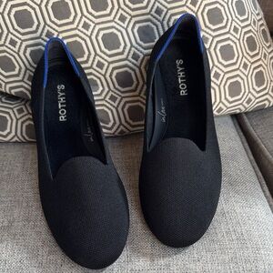 Rothy's Black and Blue Women's Loafers
